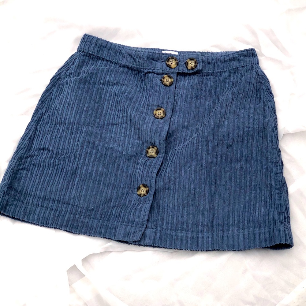 Urban outfitters fabric button up skirt